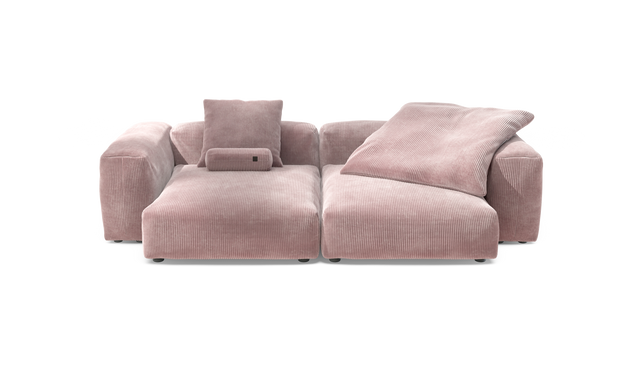 vetsak | Sofa Set 02 XLarge - Cord Velour - Blossom | Modulaire Sofa | 3.5 Zits | Big Sofa