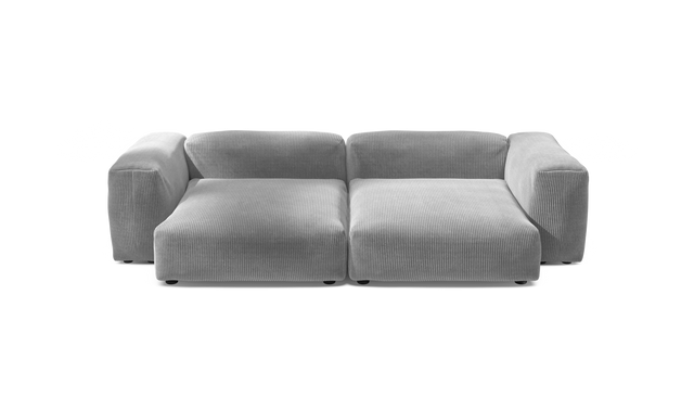 vetsak | Sofa Set 02 XLarge - Cord Velour - Light Grey | Modulaire Sofa | 3.5 Zits | Big Sofa