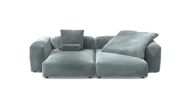 vetsak | Sofa Set 02 XLarge - Cord Velour - Mint | Modulaire Sofa | 3.5 Zits | Big Sofa