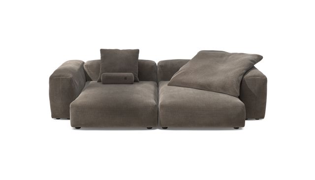 vetsak | Sofa Set 02 XLarge - Cord Velour - Mocha | Modulaire Sofa | 3.5 Zits | Big Sofa