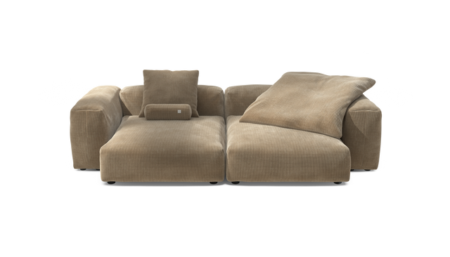 vetsak | Sofa Set 02 XLarge - Cord Velour - Sand | Modulaire Sofa | 3.5 Zits | Big Sofa