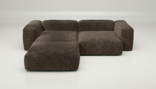 vetsak | Sofa Set 03 - doodle - cacao | Modulaire Sofa | 3.5 Zits | Big Sofa | Hoeksofa