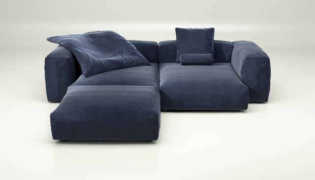 vetsak | Sofa Set 03 - suave - navy | Modulaire Sofa | 3.5 Zits | Big Sofa | Hoeksofa