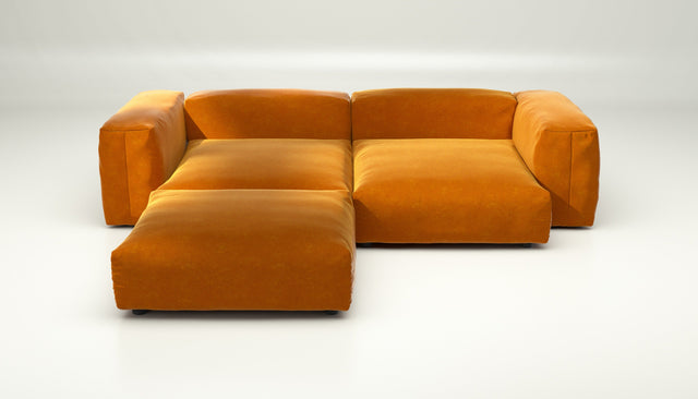 vetsak | Sofa Set 03 - suave - orange blaze | Modulaire Sofa | 3.5 Zits | Big Sofa | Hoeksofa