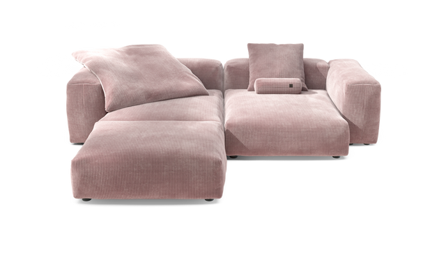 vetsak | Sofa Set 03 - Cord Velour - Blossom | Modulaire Sofa | 3.5 Zits | Big Sofa | Hoeksofa