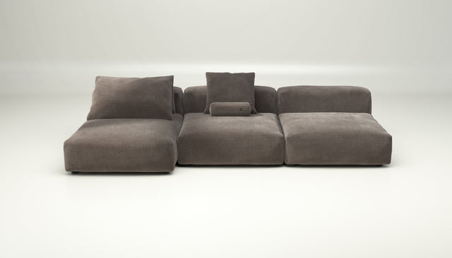 vetsak | Sofa Set 04 - cord velour - mocha | Modulaire Sofa | 5 Zits | Big Sofa