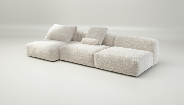 vetsak | Sofa Set 04 - doodle - creme | Modulaire Sofa | 5 Zits | Big Sofa