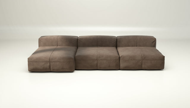 vetsak | Sofa Set 04 - leather - cacao | Modulaire Sofa | 5 Zits | Big Sofa