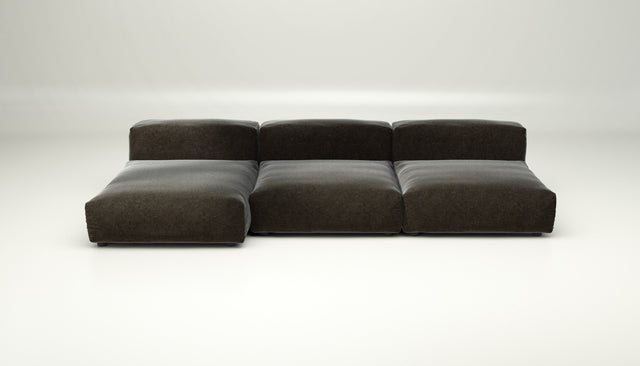 vetsak | Sofa Set 04 - suave - anthracite | Modular Sofa | 5 Seater | Big Sofa