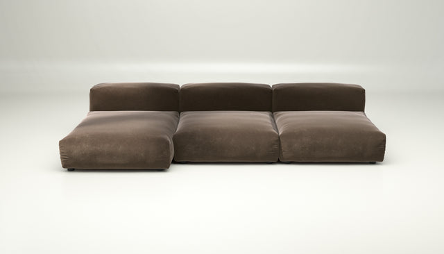 vetsak | Sofa Set 04 - suave - espresso | Modular Sofa | 5 Seater | Big Sofa