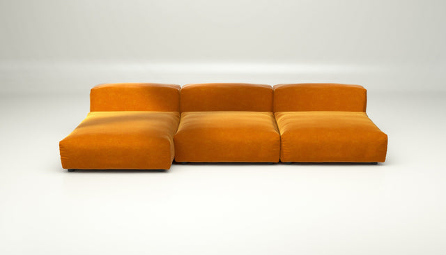 vetsak | Sofa Set 04 - suave - orange blaze | Modulaire Sofa | 5 Zits | Big Sofa