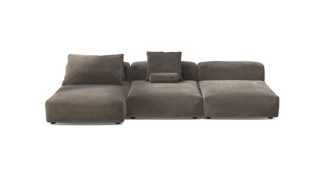 vetsak | Sofa Set 04 - Cord Velour - Mocha | Modulaire Sofa | 5 Zits | Big Sofa