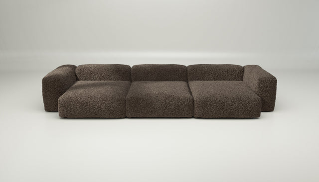 vetsak | Sofa Set 05 - doodle - cacao | Modulaire Sofa | 5 Zits | Big Sofa | Hoeksofa