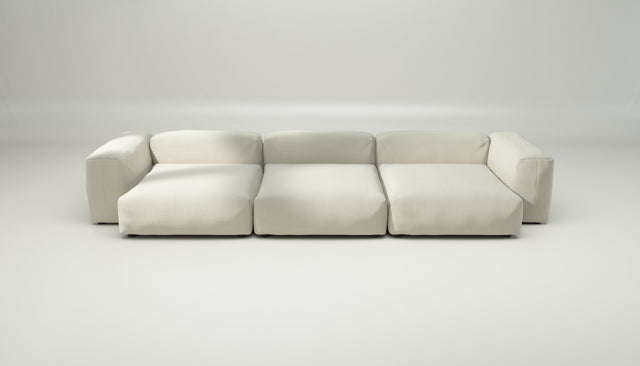 vetsak | Sofa Set 05 - pique - creme | Modulaire Sofa | 5 Zits | Big Sofa | Hoeksofa