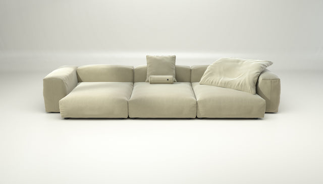 vetsak | Sofa Set 05 - suave - clay | Modular Sofa | 5 Seater | Big Sofa | Corner Sofa