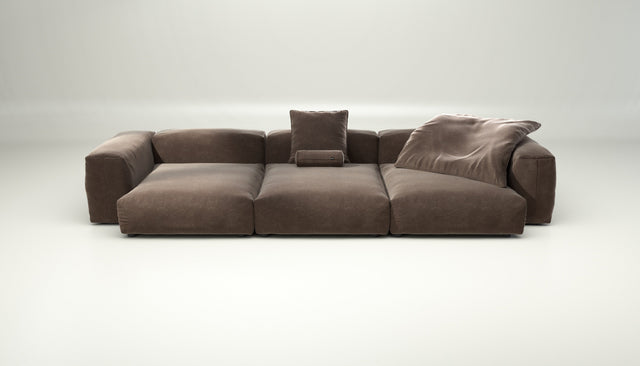 vetsak | Sofa Set 05 - suave - espresso | Modular Sofa | 5 Seater | Big Sofa | Corner Sofa