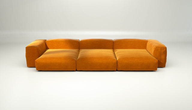 vetsak | Sofa Set 05 - suave - orange blaze | Modulaire Sofa | 5 Zits | Big Sofa | Hoeksofa