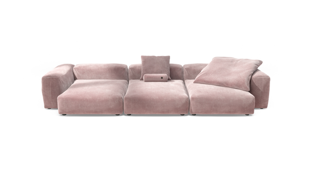 vetsak | Sofa Set 05 - Cord Velour - Blossom | Modulaire Sofa | 5 Zits | Big Sofa | Hoeksofa