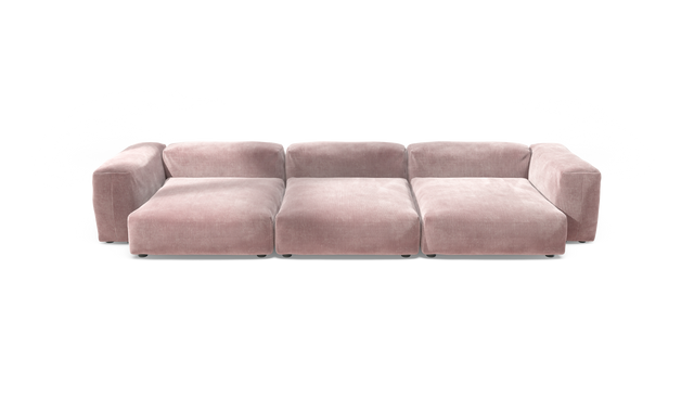 vetsak | Sofa Set 05 - Cord Velour - Blossom | Modulaire Sofa | 5 Zits | Big Sofa | Hoeksofa