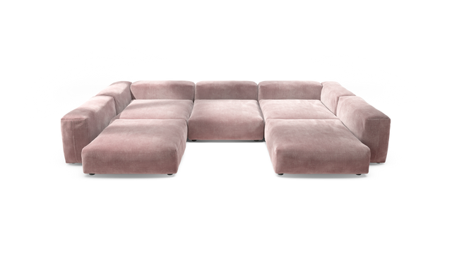 vetsak | Sofa Set 06 - Cord Velour - Blossom | Modulaire Sofa | 6.5 Zits | Big Sofa | U Sofa | Hoeksofa