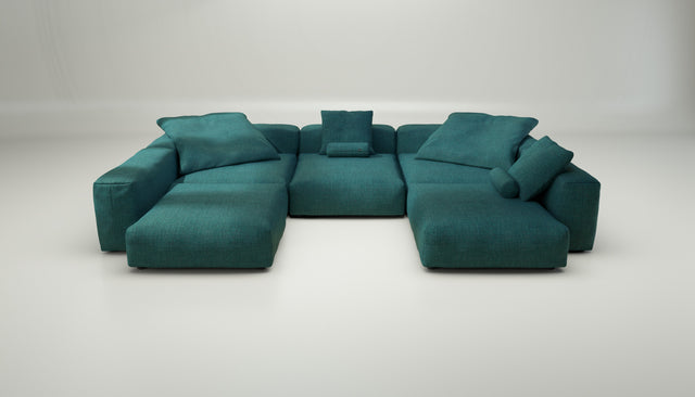 vetsak | Sofa Set 06 - pique - cedar | Modulaire Sofa | 6.5 Zits | Big Sofa | U Sofa | Hoeksofa