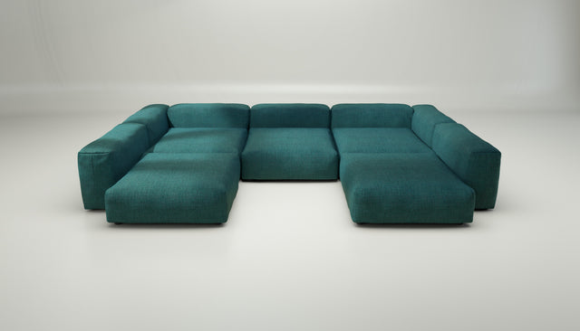 vetsak | Sofa Set 06 - pique - cedar | Modulaire Sofa | 6.5 Zits | Big Sofa | U Sofa | Hoeksofa