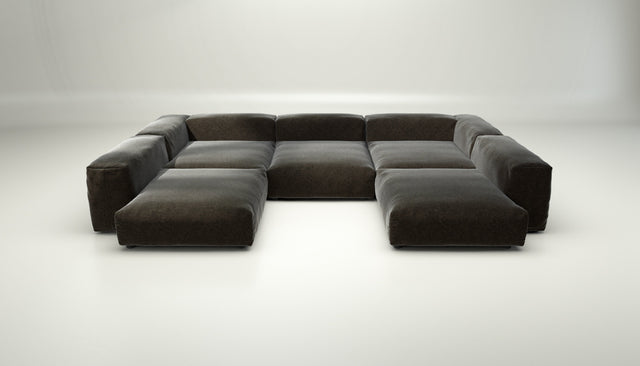 vetsak | Sofa Set 06 - suave - anthracite | Modulaire Sofa | 6.5 Zits | Big Sofa | U Sofa | Hoeksofa