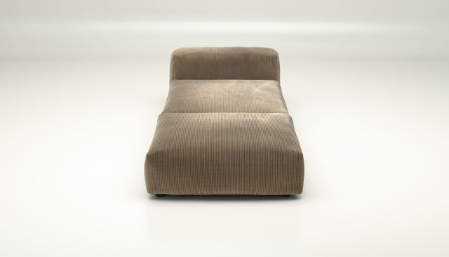 vetsak | Sofa Set 07 - Sun Lounger - cord velour - sand | Modulaire Sofa | 2 Zits | Daybed | Chaiselounge