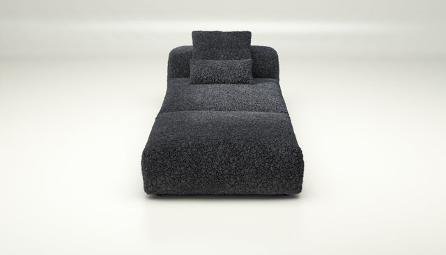 vetsak | Sofa Set 07 - Sun Lounger - doodle - dark grey | Modulaire Sofa | 2 Zits | Daybed | Chaiselounge