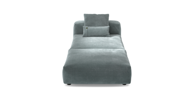 vetsak | Sofa Set 07 - Sun Lounger - Cord Velour - Mint | Modulaire Sofa | 2 Zits | Daybed | Chaiselounge