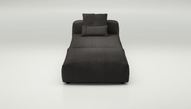 vetsak | Sofa Set 07 - Sun Lounger - Herringbone - Dark Grey | Modular Sofa | 2 Seater | Daybed | Chaiselounge