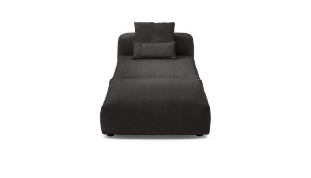 vetsak | Sofa Set 07 - Sun Lounger - Herringbone - Dark Grey | Modular Sofa | 2 Seater | Daybed | Chaiselounge