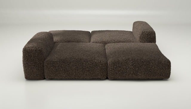 vetsak | Sofa Set 08 - Daybed - doodle - cacao | Modulaire Sofa | 6 Zits | Outdoor Island | Double lounger