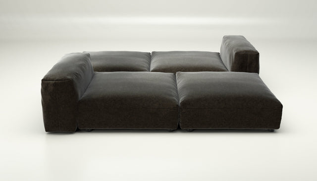 vetsak | Sofa Set 08 - Daybed - suave - anthracite | Modulaire Sofa | 6 Zits | Outdoor Island | Double lounger