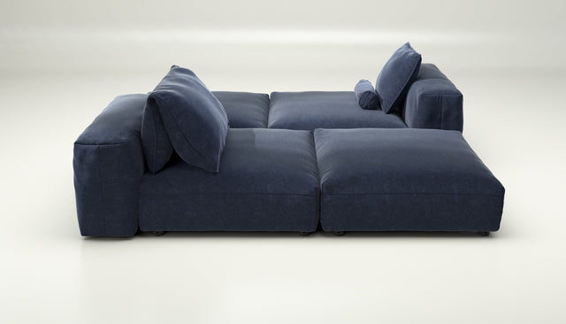 vetsak | Sofa Set 08 - Daybed - suave - navy | Modulaire Sofa | 6 Zits | Outdoor Island | Double lounger