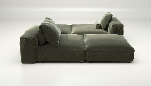 vetsak | Sofa Set 08 - Daybed - suave - pine | Modular Sofa | 6 Seater | Outdoor Island | Double lounger