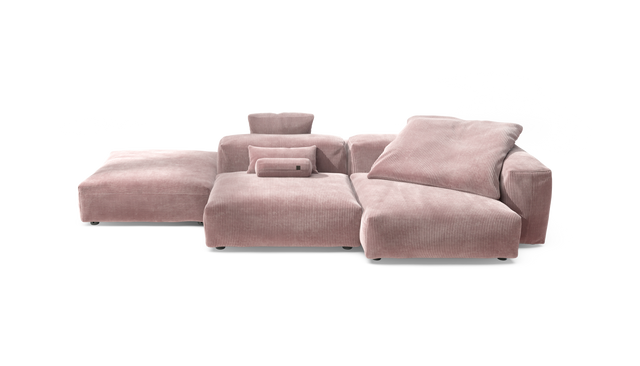 vetsak | Sofa Set 09 - The Island - Cord Velour - Blossom | Modulaire Sofa | 7 Zits | Sofa Island