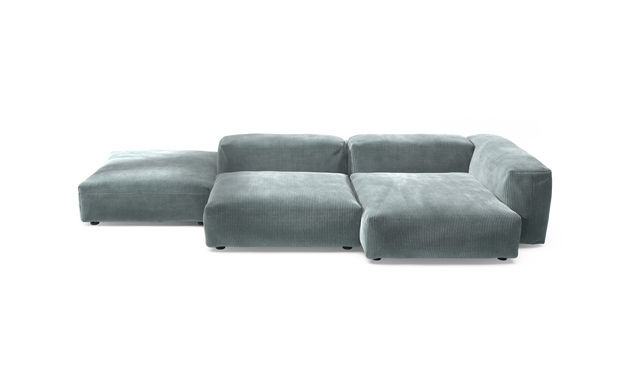 vetsak | Sofa Set 09 - The Island - Cord Velour - Mint | Modulaire Sofa | 7 Zits | Sofa Island