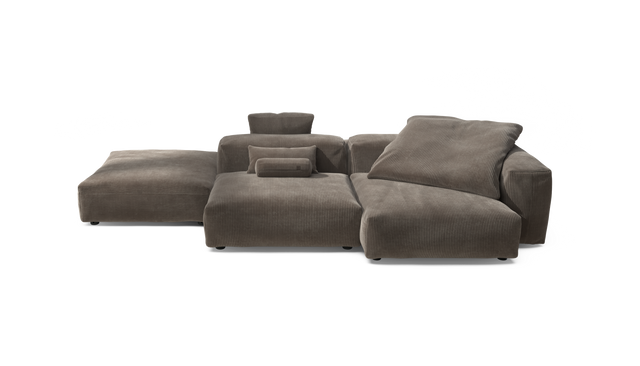 vetsak | Sofa Set 09 - The Island - Cord Velour - Mocha | Modulaire Sofa | 7 Zits | Sofa Island