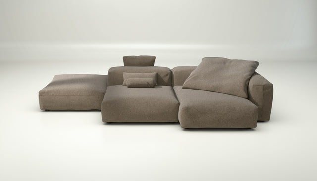 vetsak | Sofa Set 09 - The Island - loop loop - taupe | Modular Sofa | 7 Seater | Sofa Island