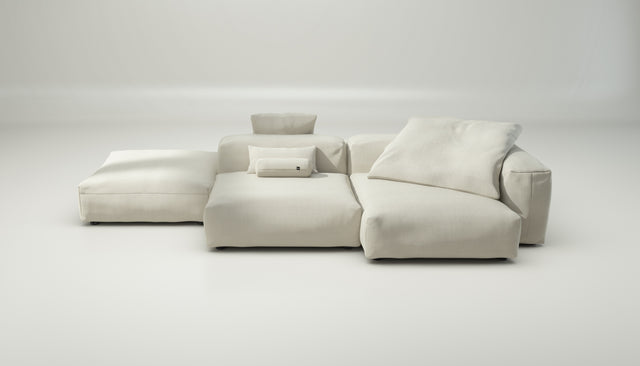 vetsak | Sofa Set 09 - The Island - pique - creme | Modulaire Sofa | 7 Zits | Sofa Island