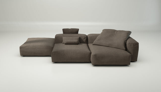 vetsak | Sofa Set 09 - The Island - pique - taupe | Modulaire Sofa | 7 Zits | Sofa Island