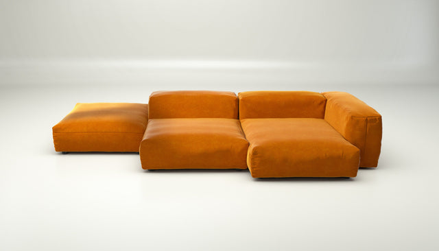 vetsak | Sofa Set 09 - The Island - suave - orange blaze | Modulaire Sofa | 7 Zits | Sofa Island