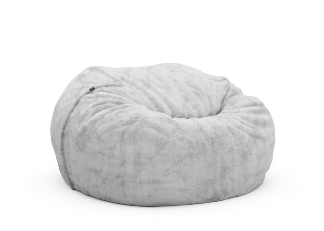 the jumbo beanbag - faux fur - grey