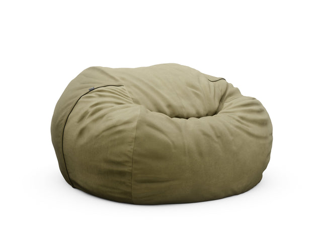 the jumbo beanbag - leather - olive