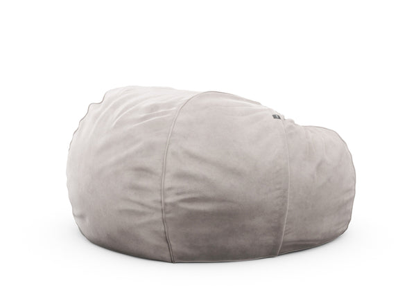 the jumbo beanbag - velvet - light grey