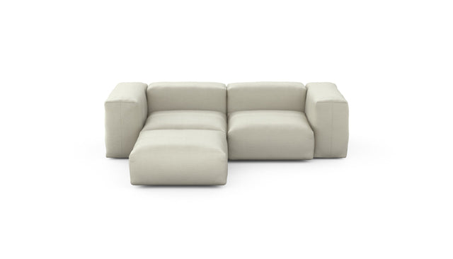 Preset three module chaise sofa - pique - beige - 230cm x 199cm