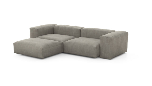 Preset three module chaise sofa - pique - stone - 272cm x 199cm