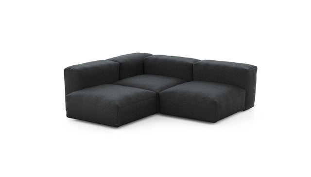 Preset three module corner sofa - linen - anthracite - 199cm x 199cm