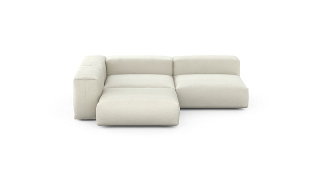 Preset three module corner sofa - linen - platinum - 220cm x 220cm